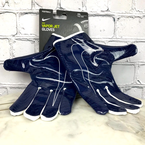 Nike Vapor Jet Men’s Navy Blue Football Gloves Size XXL - CZ4127 NEW - Picture 4 of 6